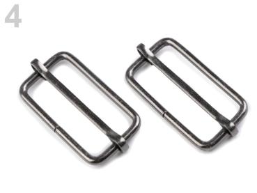 Gurtverschieber Breite 33 mm Nickel Schwarz